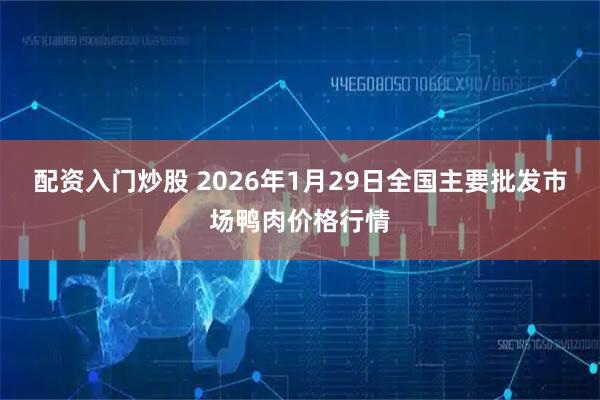 配资入门炒股 2026年1月29日全国主要批发市场鸭肉价格行情